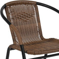 Arthor Rattan Indoor/Outdoor Stacking Restaurant Chairs by Flash Furniture