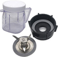 Replacement 4961 Ice Crusher Blade with 4937 1-Cup Mini Jar Cup,Compatible with Oster Fusion Blenders, Osterizer Blenders & Precise Blend 5-Cup Blender, Pure Blend, Exact Blend, Simple Blend.(2)