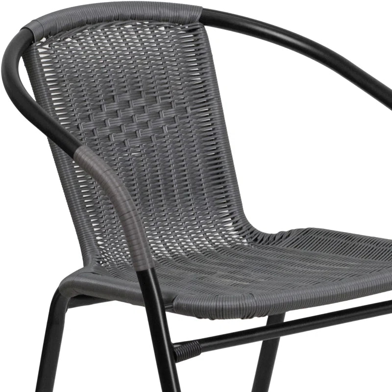 Arthor Rattan Indoor/Outdoor Stacking Restaurant Chairs by Flash Furniture