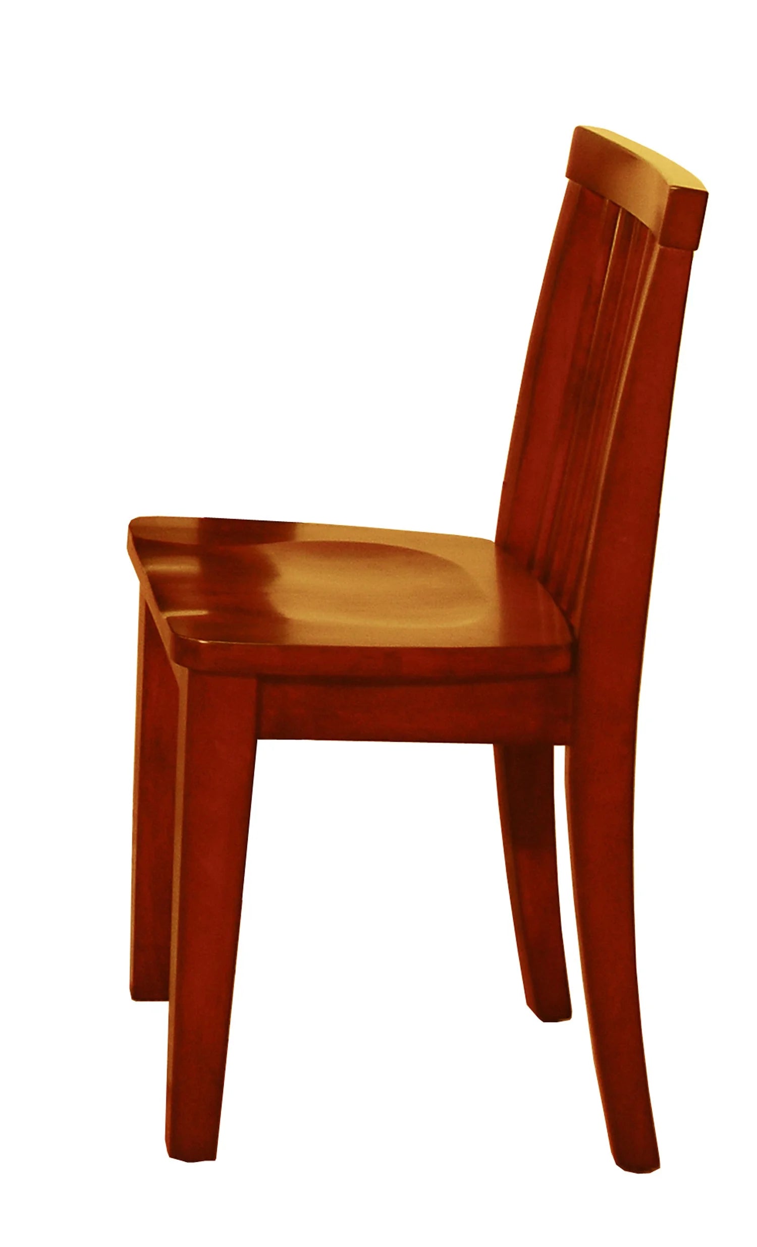 AFG Newton Wooden Kids Table and 2 Contoured Chairs Set, Mahogany