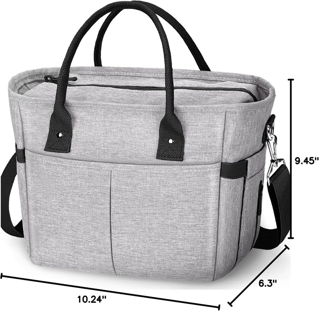 Cute&Classy Roomy Insulated Lunch Bags for Women - Stylish & Functional Large Tote Adult Lunch Box for Working & Picnic