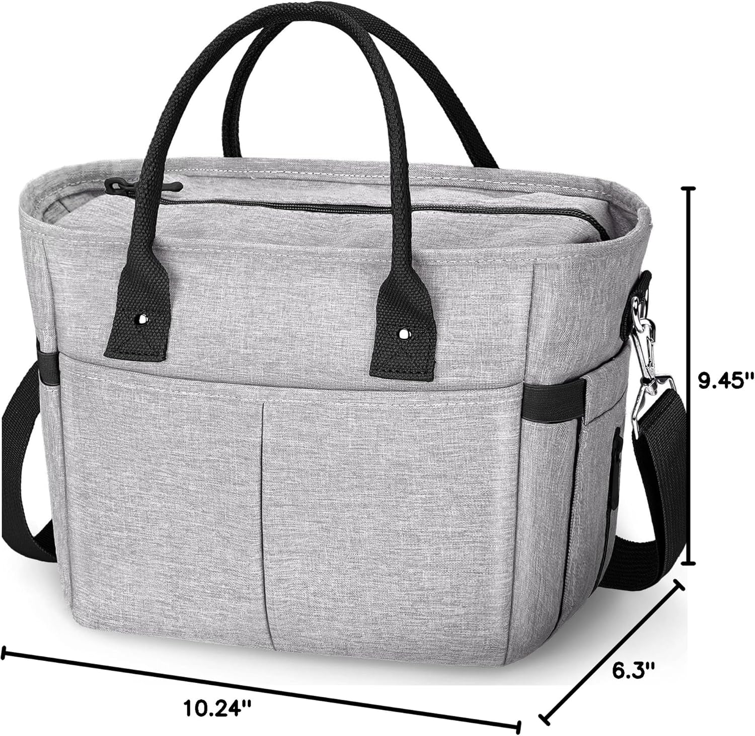 Cute&Classy Roomy Insulated Lunch Bags for Women - Stylish & Functional Large Tote Adult Lunch Box for Working & Picnic