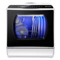 Portable Countertop Dishwasher with 5-Liter Built-In Water Tank and Air-Dry Function, 5 Washing Programs Mini Dishwasher, AE-TDQR03